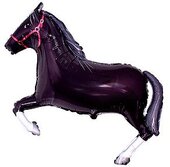 И Лошадь (чёрная) / Horse 42&amp;quot;/74*107 см