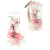 Свеча гель в стекле &quot;Нежный цветок&quot; h=15 см, розовый 846601