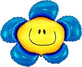 И Цветочек (солнечная улыбка) синий / Flower 41&amp;quot;/89*104 см