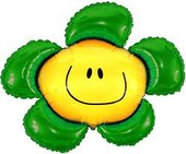 И Цветочек (солнечная улыбка) зелёный / Flower 41&amp;quot;/89*104 см