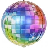 F 3D СФЕРА 24''/61 см Сверкающее диско, Разноцветный, Градиент