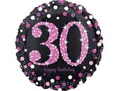 A 18 Круг HB Sparkling Birthday 30 pink S55
