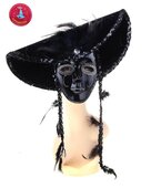 Карнавальная маска &quot;Хозяйка Карибского моря&quot;, черная