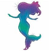 B 52&quot;/130 см Русалочка радужная Голография / Glitter Mermaid