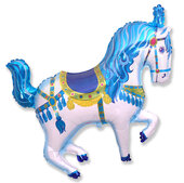 И Цирковая лошадь (синяя) / Horse Circus 36''/91*80 см