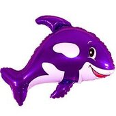И Дружелюбный кит (фиолетовый) / Friendly Whale 35&amp;quot;/81*89 см