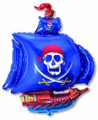 И Пиратский корабль (синий) / Pirate Ship 41&amp;quot;/79*104 см