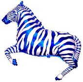 И Зебра (синий) / Zebra 42&amp;quot;/74*107 см